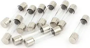 Unique Bargains 10pcs 250V 5A Quick Blow Fast Acting Glass Tubes Fuses 6mm x 30mm