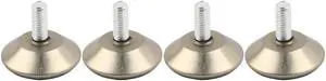 4pcs Screw On Type Furniture Glide Leveling Foot Adjuster M8x20mmx40mm