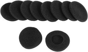 Unique Bargains Soft Sponge Earphone Pad Cap Earbud Cover Replacement Black 10 Pcs