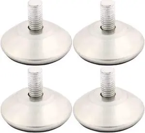 Unique Bargains 15mm Thread Length Chair Glides Furniture Levelers 4Pcs