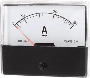 Unique Bargains Unique Bargains Class 2.0 AC 30A Analogue Ampere Panel Meter Ammeter