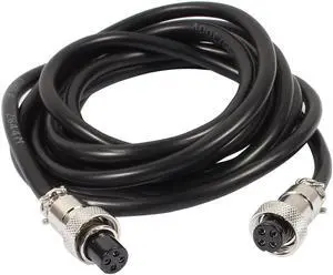GX12 4 Pins Double Female Head Aviation Socket Connector Electrical Cable 2m