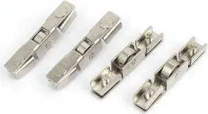 4pcs 43mm Metal Showcase Glass Sliding Door Single Roller Clamp Wheel Pulley