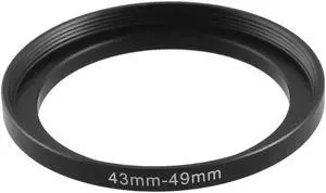 43mm to 49mm Step-Up Filter Ring Adapter for Camera Lens