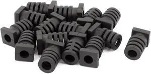 15 Pcs Rubber Strain Relief Cord Boot Guard Wire Cable Sleeve Hose 20mm x 6mm