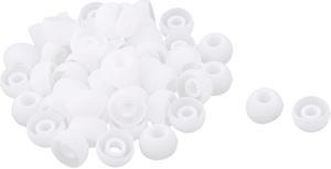 Unique Bargains Silicone in Ear Earphone Pad Earbud Cap Tip Cover Replacement White 50 Pcs