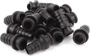 15 Pcs Rubber Strain Relief Cord Boot Protector Cable Sleeve Hose 26mm Length