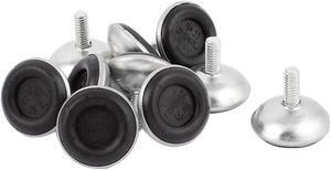 10 Pcs Adjustable Screw On Type Furniture Glide Leveling Feet 6 x 15 x 28mm