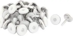 Unique Bargains Furniture Cabinet Glide Leveling Foot M6 x 25mm Threaded Screw On Type 40 Pcs