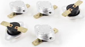 Unique Bargains 5pcs 88C 190F NC Normal Close Thermostat Temperature Thermal Switch KSD301