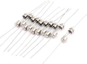 Slow Blow Time Delay Axial Leaded Glass Tube Fuses 5 x 20mm 250V 15A 10pcs