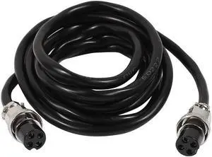 GX16 4 Pins Double Female Head Aviation Socket Connector Electrical Cable 2m