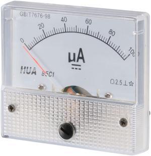 Unique Bargains 85C1-uA Panel DC 0-100uA Current Measuring Tool Analogue Meter