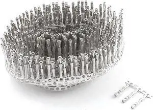 Unique Bargains 300 Pcs Silver Tone Metal Jumper Wire Female Pin Connector