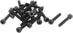 Unique Bargains M2 x 12mm 12.9 Alloy Steel Machine Bolt Hex Socket Head Cap Screws Black 20pcs