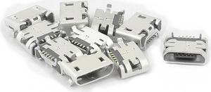 10Pcs Type B Micro USB 5 Pin Female Jack Port Socket Connector Adapter for Phone