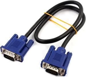 Unique BargainsOffice Desktop Computer Monitor VGA Male to Male Extension Cable 50cm Long