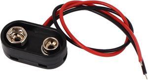 9 Volt Battery Hard Shell Buckle Clip Holder Connector Lead Wire Cord 15cm Long