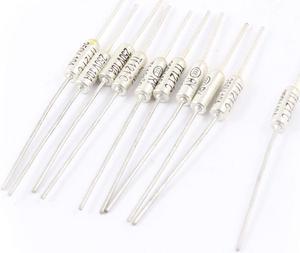 Unique Bargains 10 Pcs 250V 10A TF 121 Degree Celsius Cutoffs Temperature Thermal Fuse