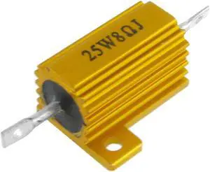 Unique Bargains Chassis Mount Wirewound Aluminium Housed Resistor 5% 25W 8 Ohm