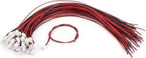300mm Length Cable Wire JST-XH 2.5mm 2-Terminal Female Socket Connector 43Pcs
