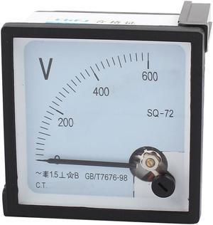 SQ-72 Class 1.5 AC 0-600V Screw Mounted Voltage Analog Panel Meter Voltmeter