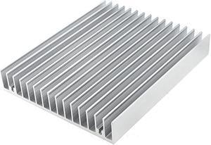 Unique Bargains 120mm x 100mm x 18mm Aluminum Heat Sink Heatsink Cooler Cooling Fin Silver Tone