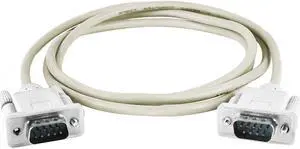 Unique Bargains RS232 DB9 9 Pin Screw Fixed Male to Male PC Monitor Cable Adapter 1.4M