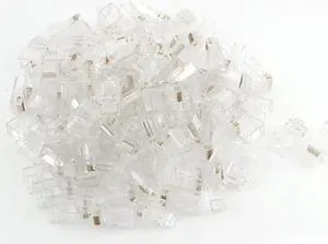 Unique Bargains RJ45 8P8C CAT6 Modular Plug Ethernet Gold Plated Network Connector 110pcs