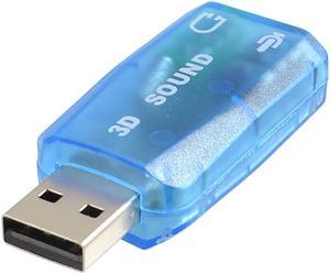 Unique Bargains USB 2.0 to 3D Earphone Audio Sound Card Adapter Converter Virtual 5.1 CH