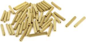 50 Pcs 2mm Female Threaded Pillars Brass Standoff Spacer Nuts M2x20mm