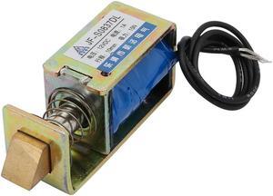 DC12V 1A 10mm 15N Push Pull Type DC Solenoid Electromagnet Magnet JF-S0837DL