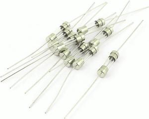 Electrical Dual Cap Axial Leaded Glass Tube Fuses 5 x 20mm 250V 1.25A 10pcs