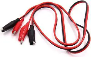 Red Black Battery Insulated Test Clips Wiring Alligator Clamps Clip for Car