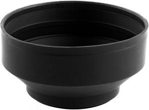 Unique Bargains Digital Camera 62mm Screw-in 3 Way Soft Rubber Collapsible Lens Hood Shade