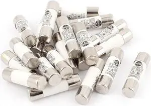 20 Pcs RO15 RT18 RT14 Ceramic Cylindrical Tube Fuse 6A 380V 10x38mm