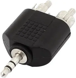 3.5mm 1/8  Audio Stereo Male to Dual RCA Male Splitter Adapter