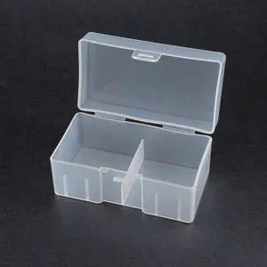 Unique Bargains Clear Plastic Rectangle Storage Box Case Container Holder f 12 x 9V Battery
