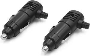 2pcs 12V 24V Car Cigarette Lighter Charger Socket Power Plug Outlet Adapter
