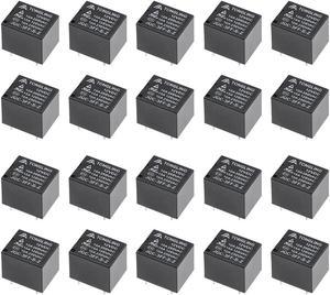 20 Pcs JQC-3FF-S-Z DC 12V Coil SPDT 5 Pin PCB Electromagnetic Power Relay