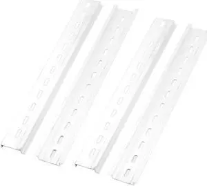 Industrial 35mm Width Slotted Aluminum DIN Mounting Rail 4 Pcs