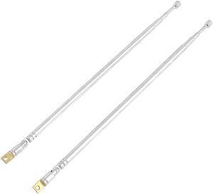 Pair 24.6" Length 4 Section Telescopic Antenna for RC Controller FM AM Radio