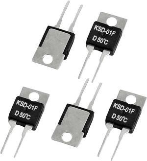 Unique Bargains 5 x 50C NC Temperature Control Switch Thermostat KSD-01F 250VAC/ 24VDC 1.5A