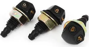 Unique Bargains Car Plastic Front Windshield Washer Nozzle Repalcing Part 3 Pcs