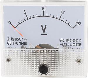 Unique Bargains 85C1-V Panel DC Voltage Volt Analog Meter Voltmeter 0-20V