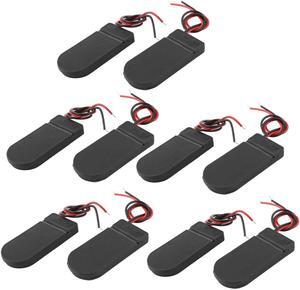 Unique Bargains 10 Pcs 2 x 3V CR2032 Coin Cell Button Battery Holder Case Box w on/off Switch
