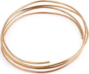 Unique Bargains 1M Length 1.8mm Dia Refrigeration Tubing Coil Copper Tone for Fridge