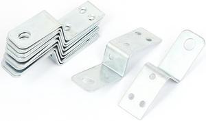 70mmx18mm Z Shape Shelf Corner Brace Plate Right Angle Bracket Silver Tone 10pcs