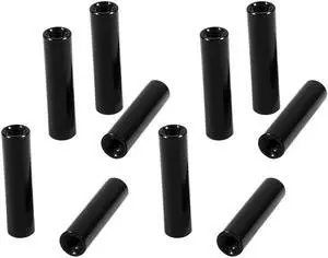 10Pcs M3 x 20mm Round Aluminum Column Alloy Standoff Spacer Stud Fastener Black
