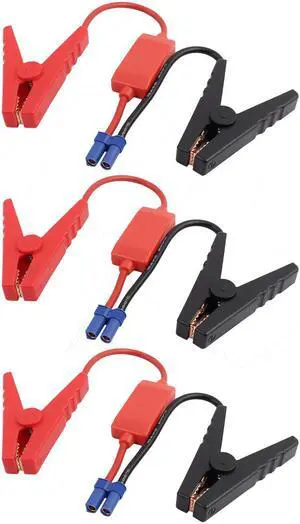 3pcs EC5 Connector Emergency Jumper Cable Alligator Clamps Booster Battery Clips